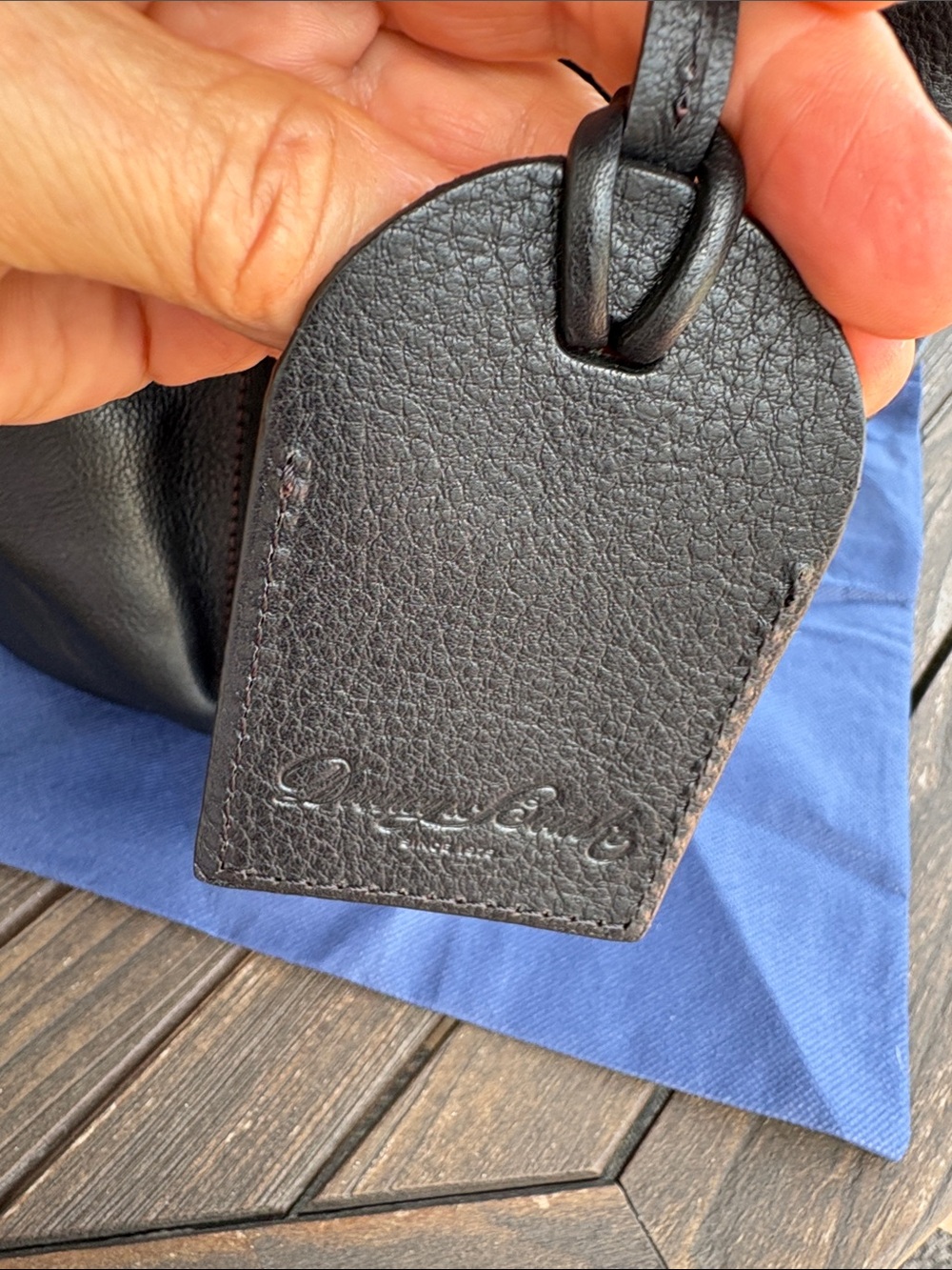 Dooney & Bourke Black Leather Bucket Bag. - Picture 12 of 14